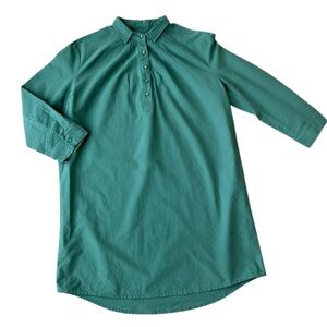 Tuckernuck Pomander Place Green Polly Shirt Dress